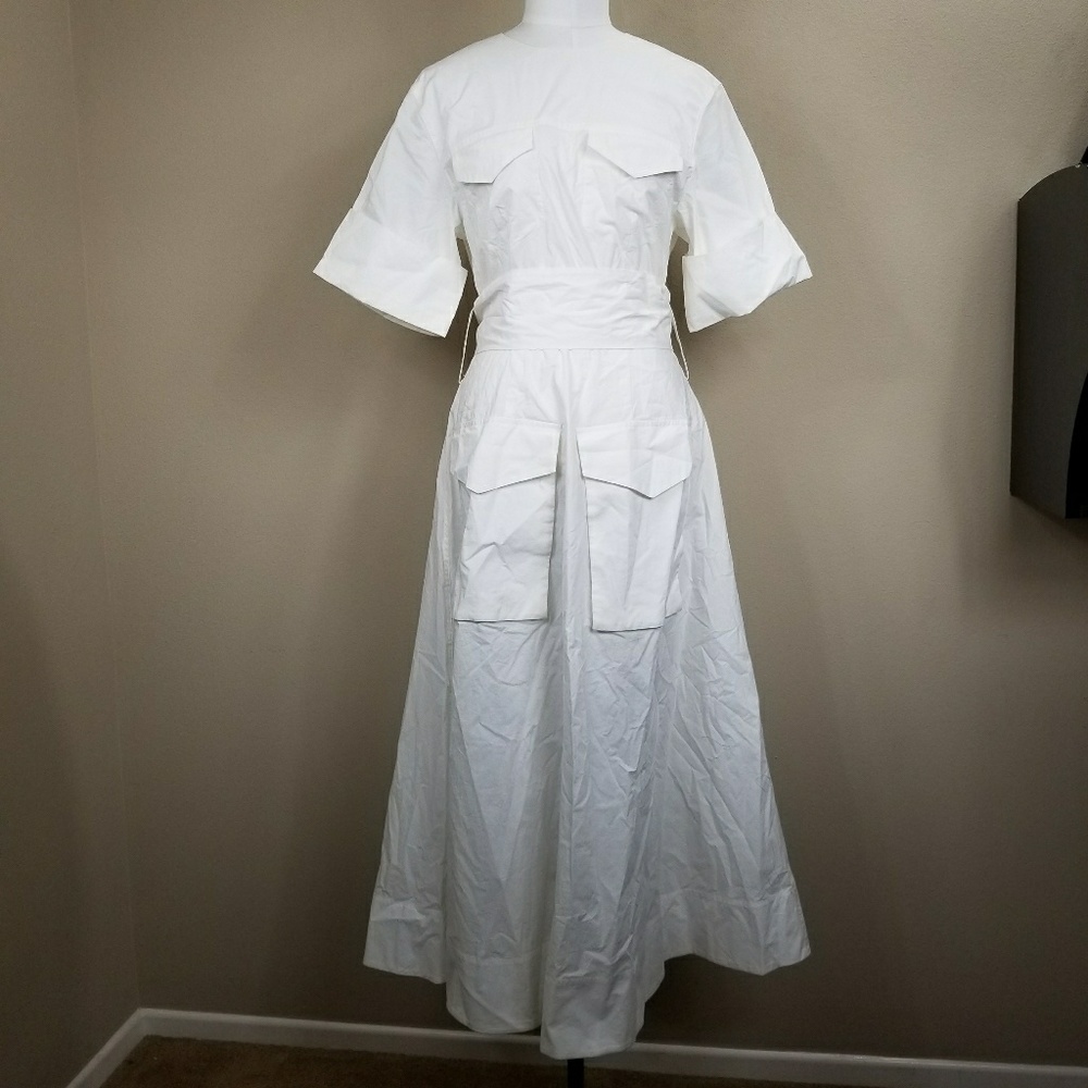 MTWTFSS Weekday White PC Play Dress Cotton Small